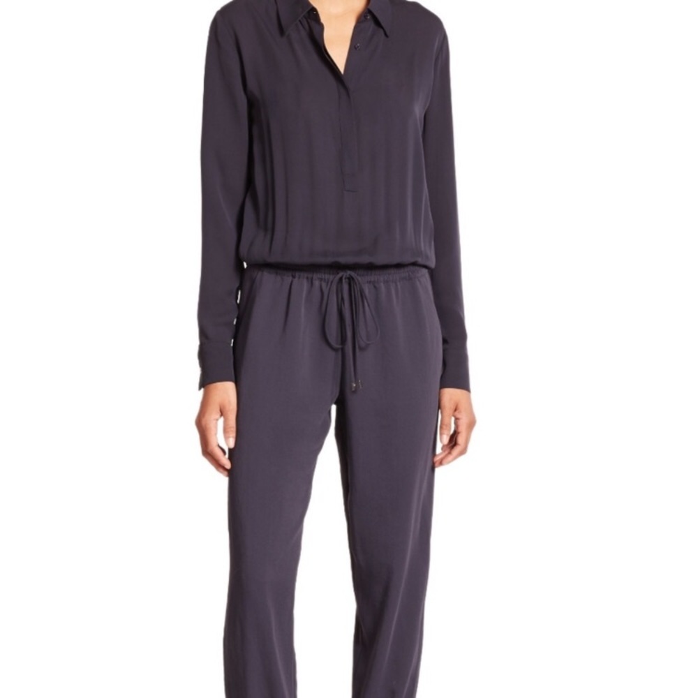 VINCE NAVY JUMPSUIT